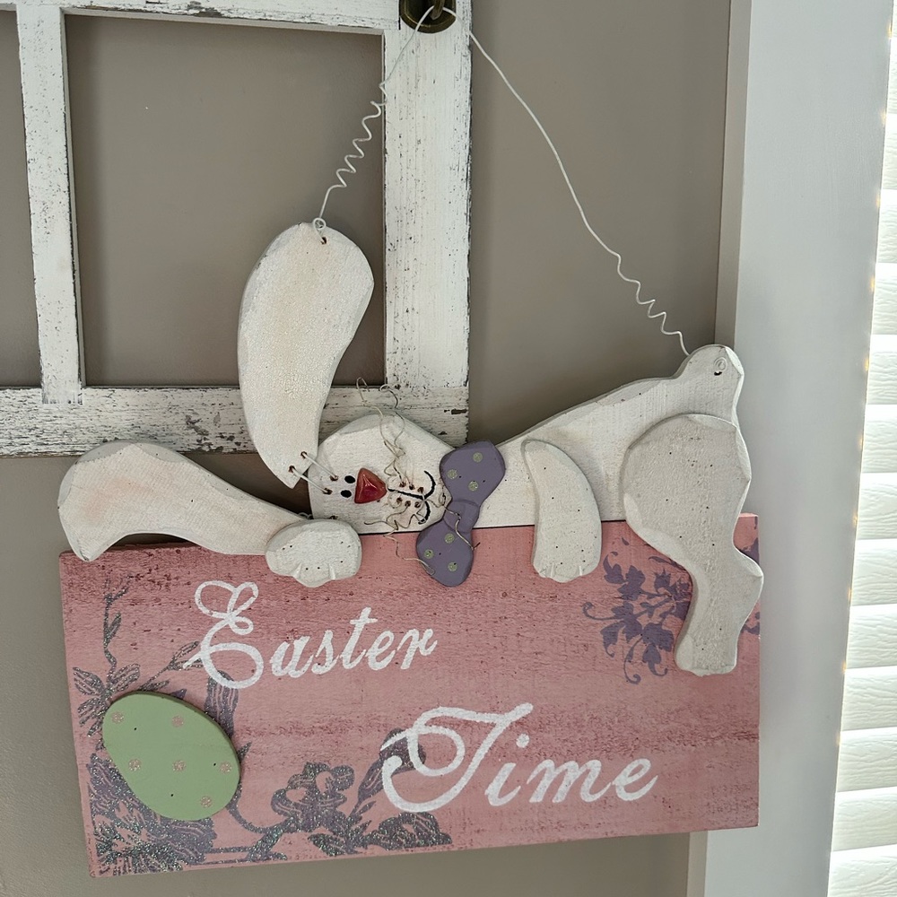 Easter Time hanging Bunny